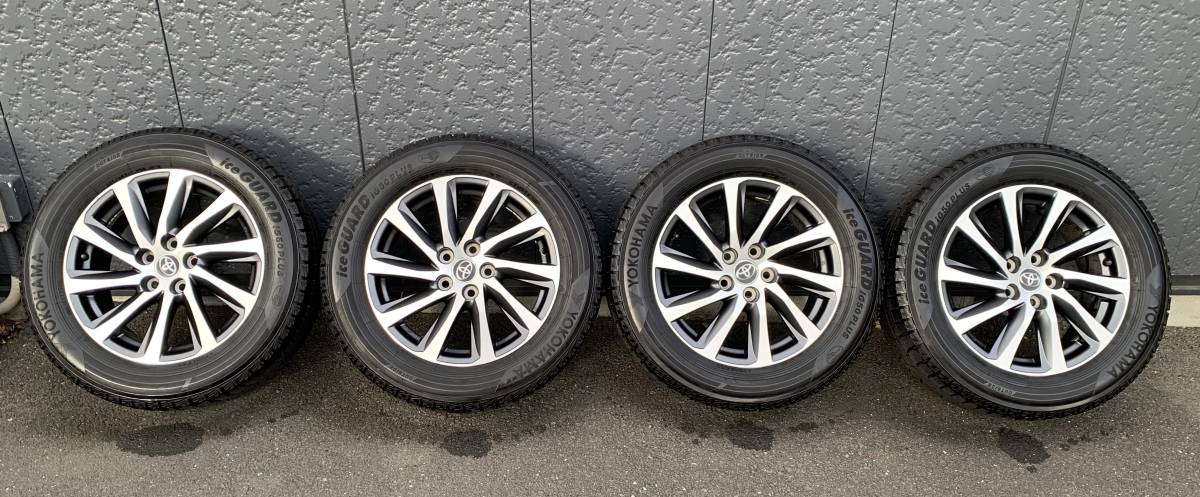 スタッドレスタイヤセット アルファード純正17インチ 225/60R17 ※中古品_1