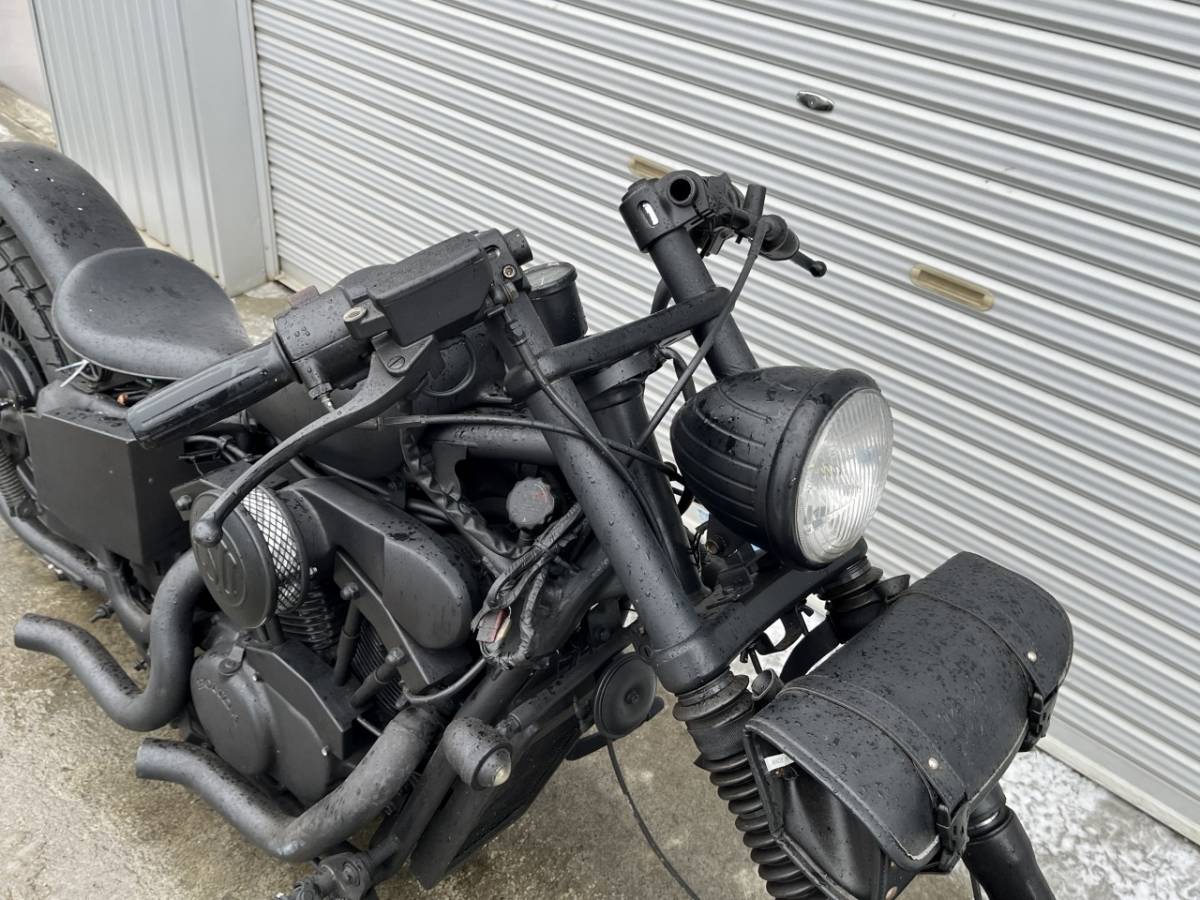 全国送料69500円 ホンダ スティード400 ロングフォークチョッパー 書付