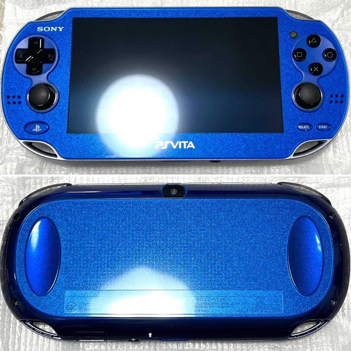 新品同様・ほぼ未使用・極美品〉PS vita PCH -1000 サファイアブルー