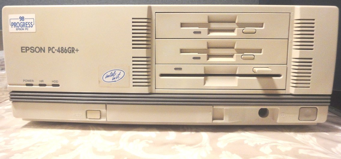 EPSON PC-486GR+3 Intel486SX-25MHz/MEM 3.6MB/HDD 無し/整備