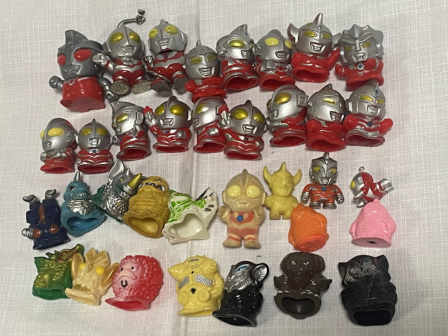 ジャンク★ウルトラマン・ウルトラ怪獣　指人形など　セット★当時物たぶん80年後半から90年代前半物_1