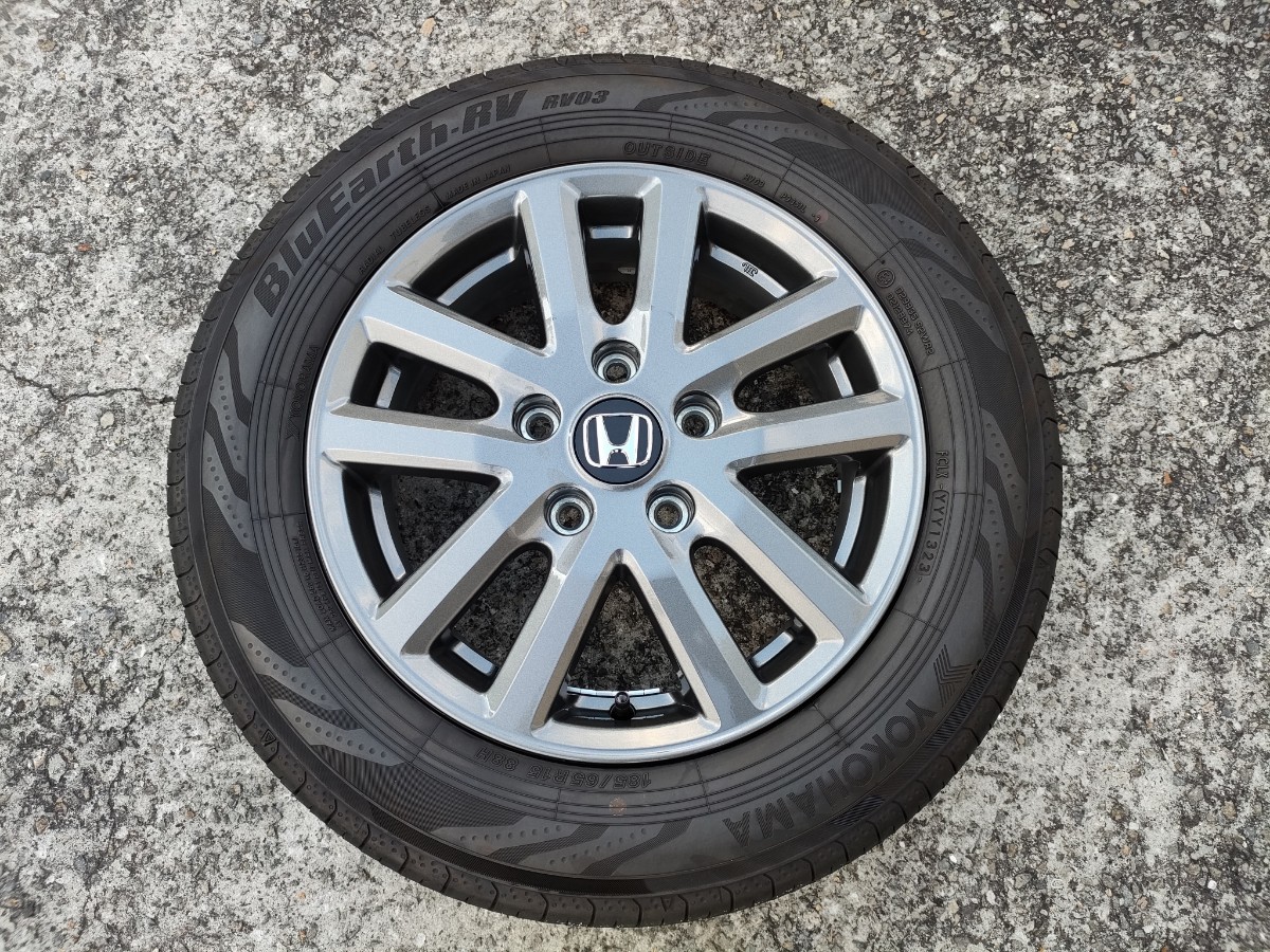ホンダ純正 フリード GB5 15インチ ホイール タイヤセット 1本のみ 美