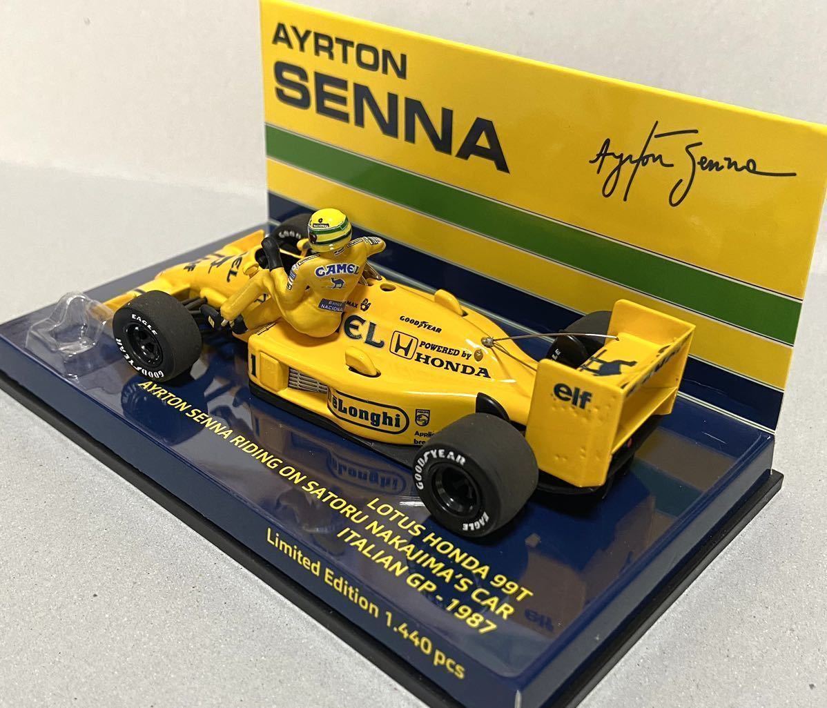 ミニチャンプス セナコレクション1/43 ロータス99T ホンダ No.11 中嶋
