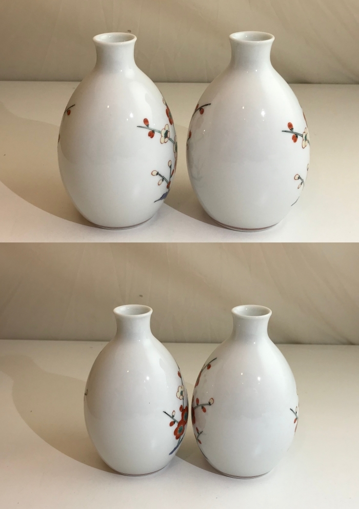十四代 柿右衛門 錦 酒器 色絵 陶器 徳利 酒盃 ぐい呑(柿右衛門様式