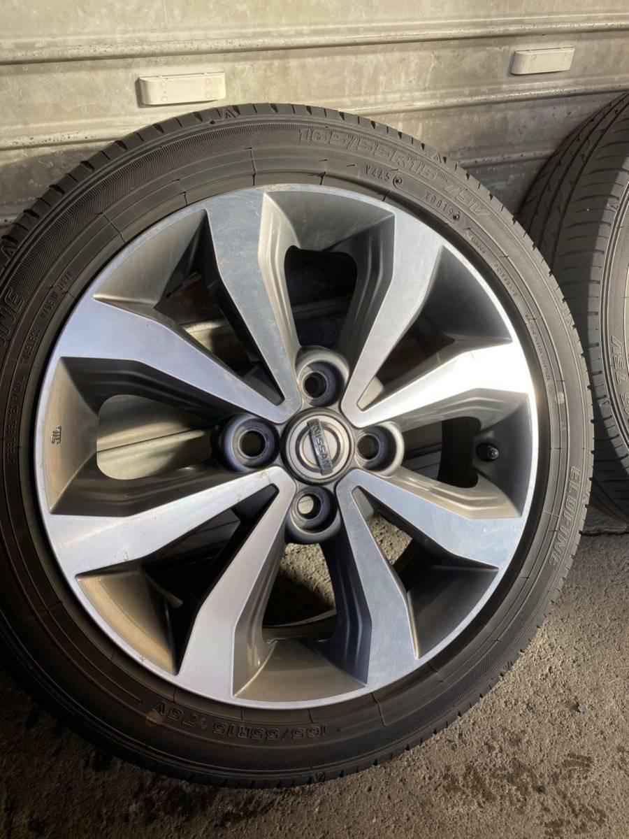 165/55R/15 日産 デイズ ハイウェイスター 純正ホイール タイヤ付き 4 