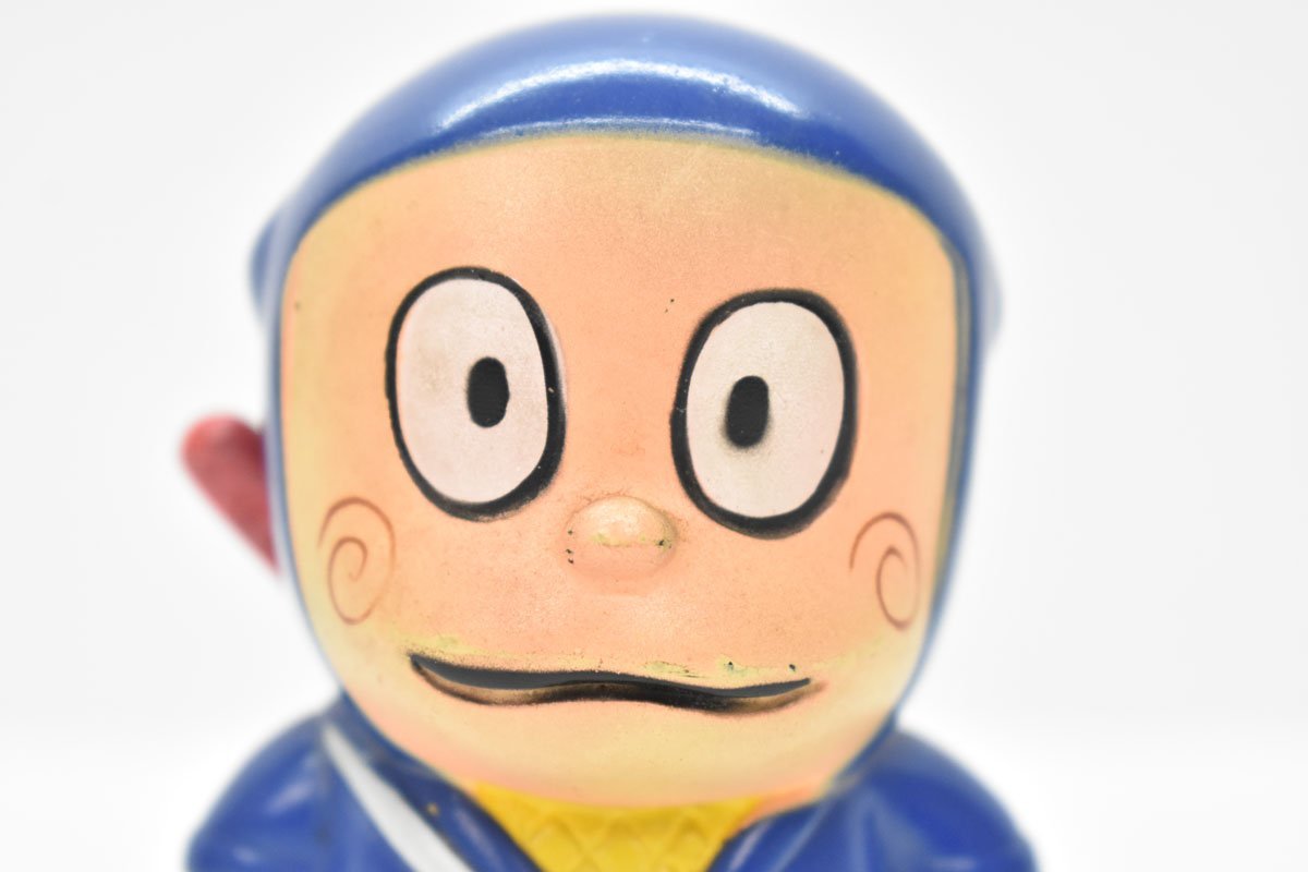 住友銀行 忍者ハットリくん ソフビ 貯金箱 高さ11cm[藤子不二雄 