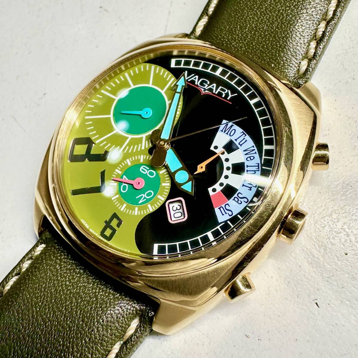 ◇VAGARY ヴァガリー クォーツ FF60-S033357 HSB 604☆美品☆電池交換  