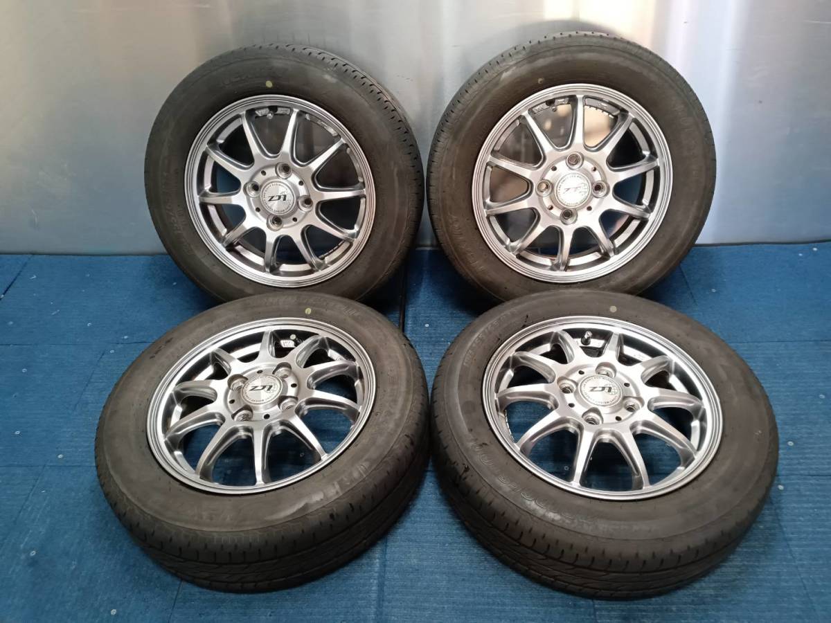 ☆8分山☆20年製☆ ブリヂストンNEXTRY 155/65R13 社外ホイール 13