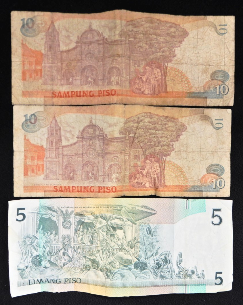 USED品1円～】 フィリピン ペソ 旧紙幣 計145ペソ(世界)｜売買された