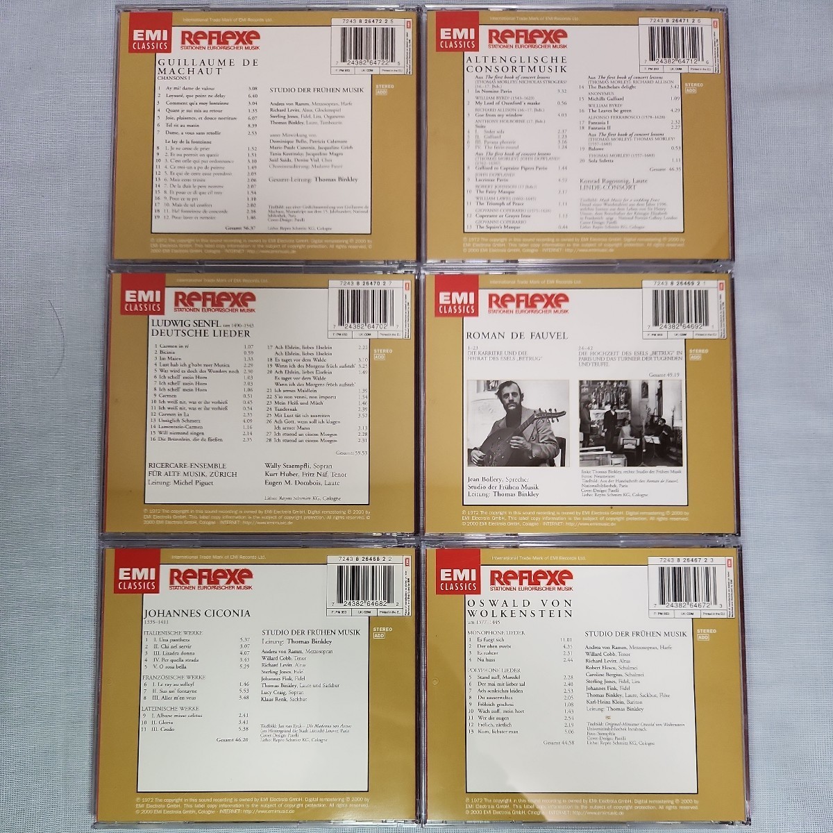 い3) EMI CD BOX 6枚組 REFLEXE STATIONEN EUROPAISCHER MUSIK ボックス FOLGE1 vol.1 classic クラシック 古楽作品集_6