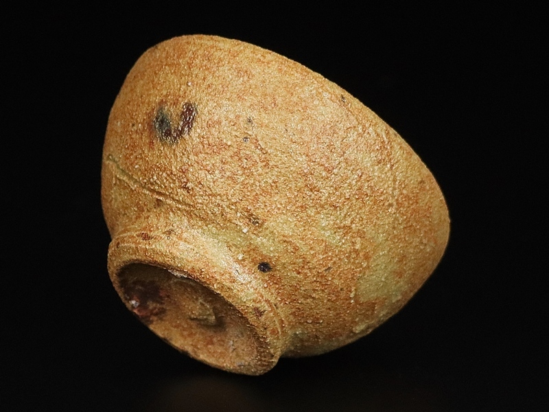 加藤高宏】秀逸作 黄瀬戸ぐい呑 加藤唐九郎 岡部嶺男 共箱 保証(黄瀬戸