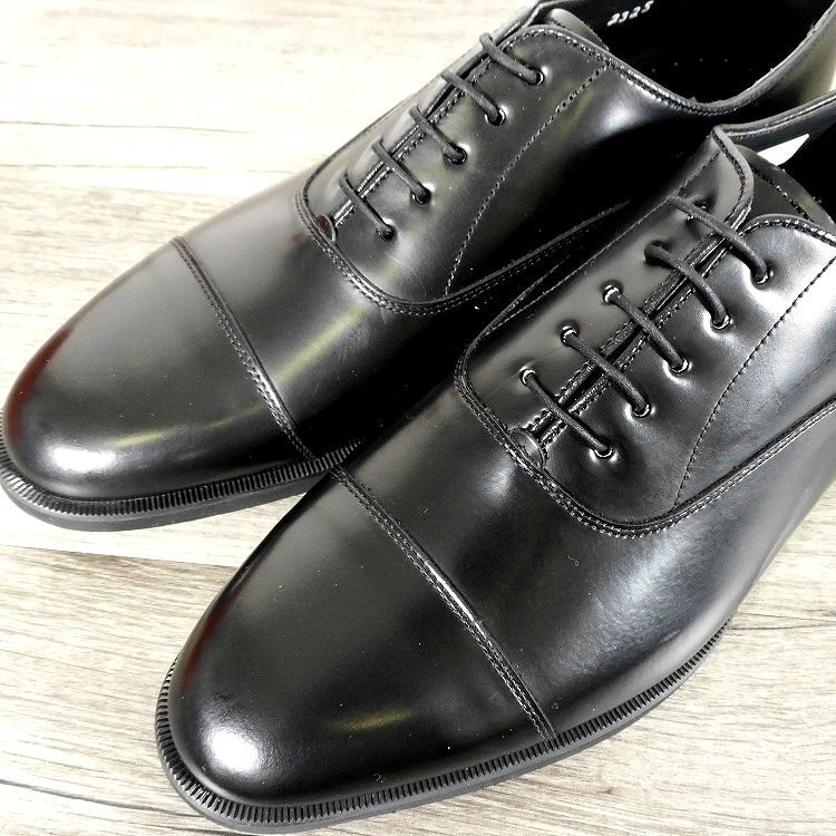 新品 1円～ リーガル REGAL ストレートチップ 内羽根式 26.5cm 黒