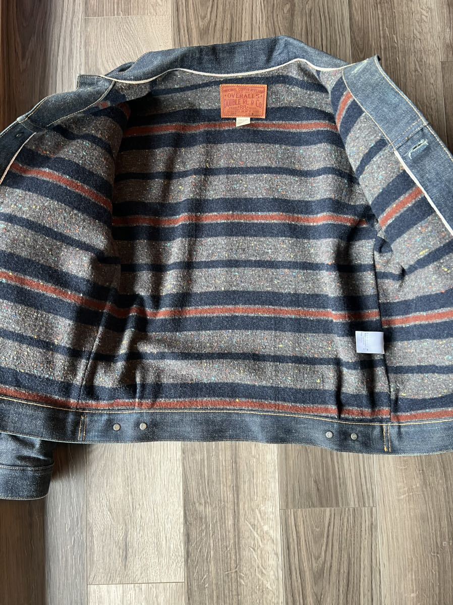 美品】RRL 【TYPE2 RIGID DENIM JACKET】【アメリカ製】ブランケット