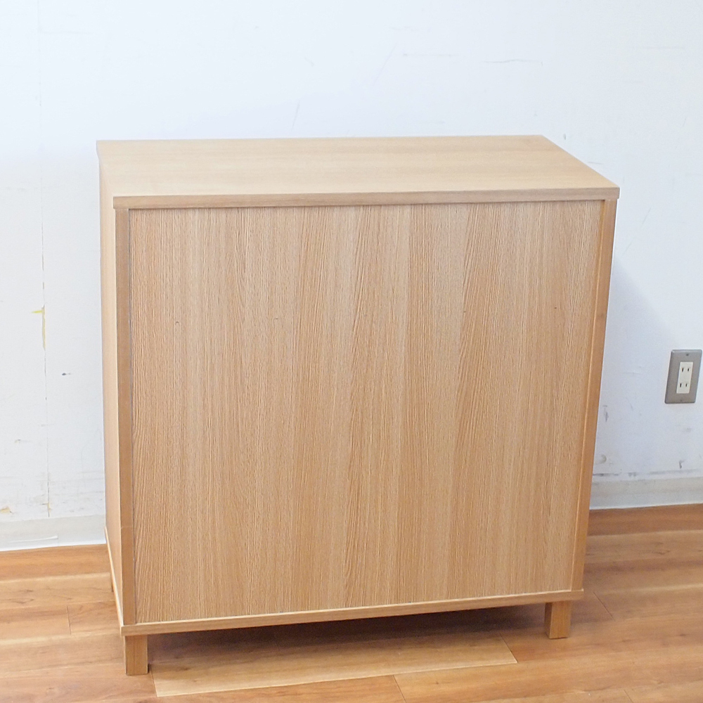 無印良品/MUJI 廃盤希少 タモ材 4段チェスト 脚付き 北欧スタイル