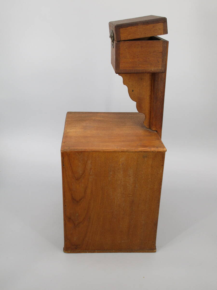 昭和レトロ 裁縫箱/刺繍箱 木製 小型箪笥/たんす/タンス 小物入れ