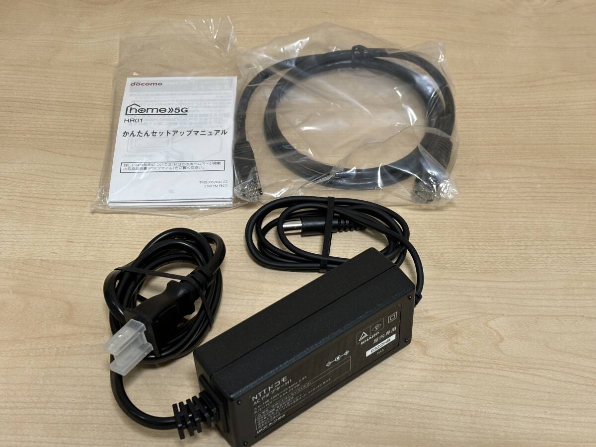 【美品】docomo home 5G HR01 ダークグレー（NTTドコモ Wi-Fi ホームルーター シャープ Wi-Fi 無線LAN）_6