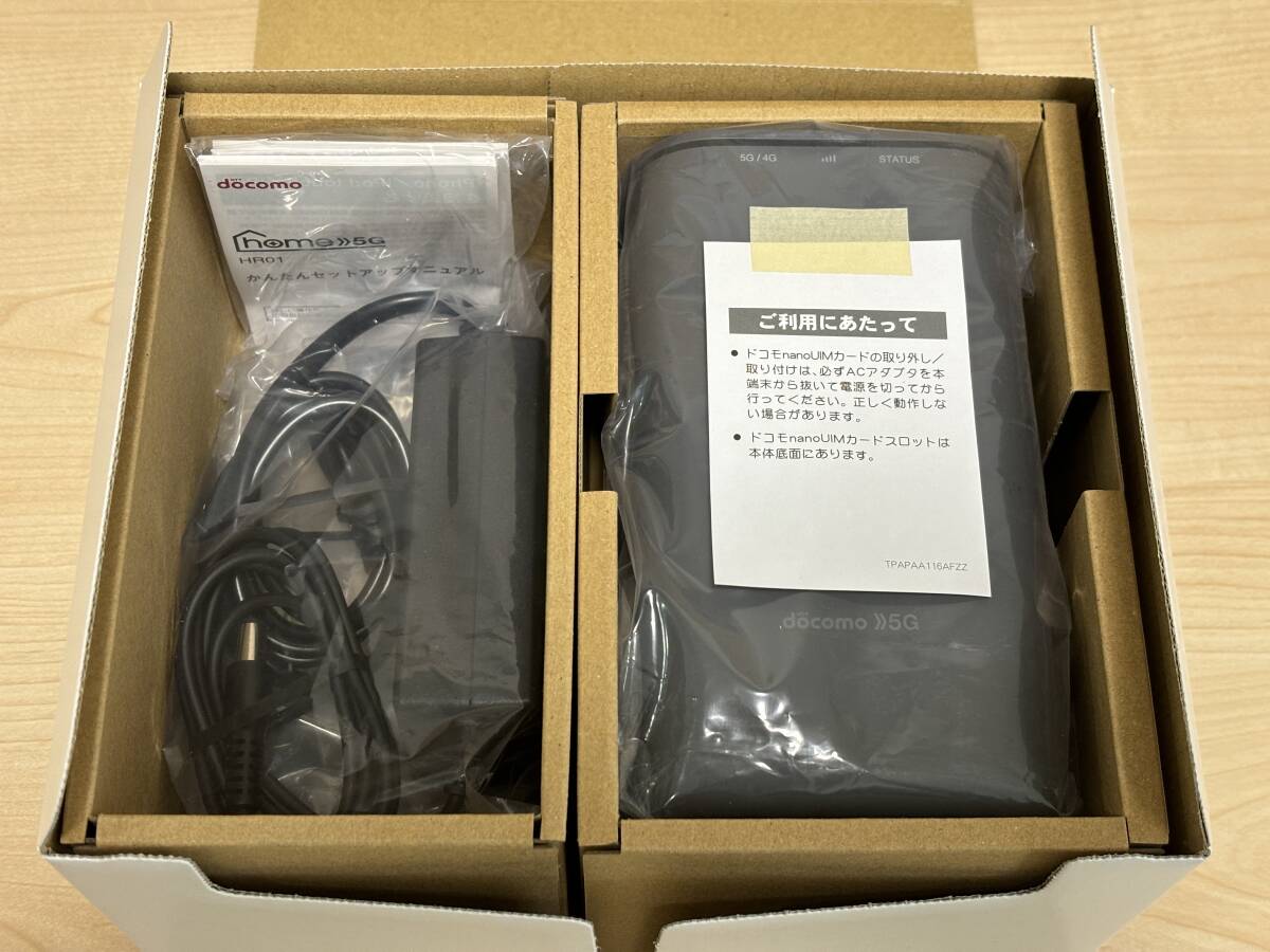 【美品】docomo home 5G HR01 ダークグレー（NTTドコモ Wi-Fi ホームルーター シャープ Wi-Fi 無線LAN）_9