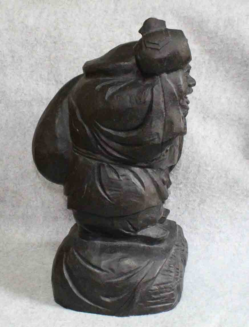 金属工芸◇大黒天 置物 般若 純一郎 作◇在銘 銅像 ブロンズ像 大黒様