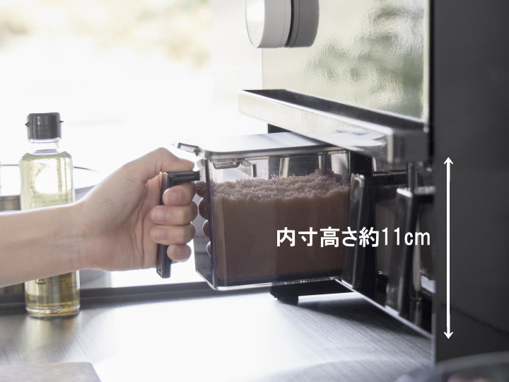 前が開く隠せる調味料ラック 黒 ブラック 調味料ラック キッチン 収納ラック おしゃれ コンロ横 スパイスラック 隙間収納 山崎実業 タワー 隠せる調味料ラック 前が開く タワー キッチン収納ラック yamazaki |hauhau(ハウハウ)|公式通販
