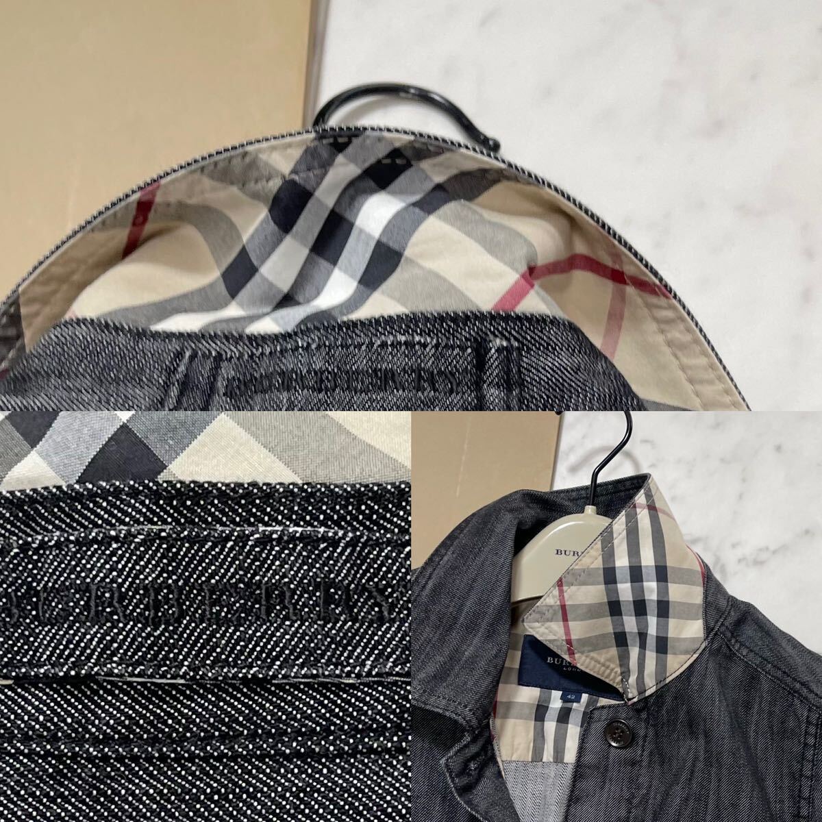 大きいサイズ 美品 バーバリー BURBERRY バーバリー ロンドン デニム