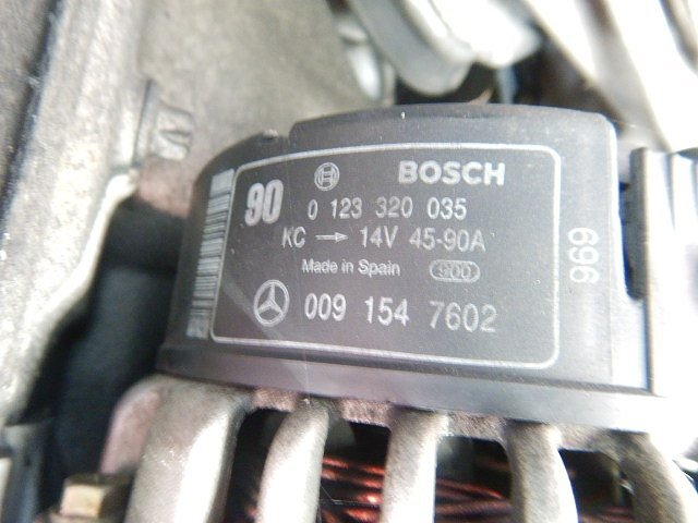 ベンツ SLK230 KOMPRESSOR R170 01年 170449 ダイナモ/オルタネーター0091547602/0123320035 (在庫No:518450) (7571)_2