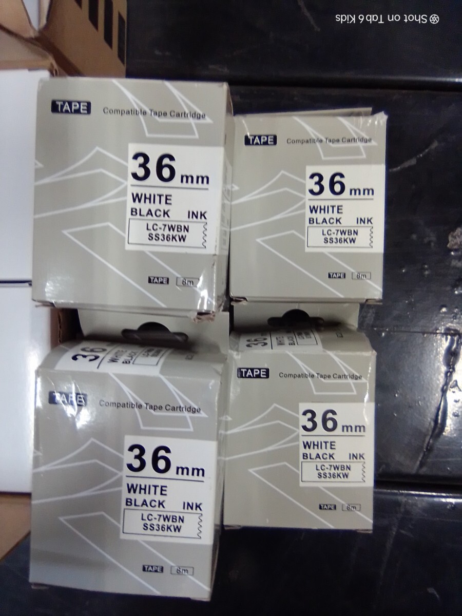 キングジム テプラPRO用【55】 互換 テープカートリッジ SS36KW　ホワイト　36mm　10本　他計90本_2
