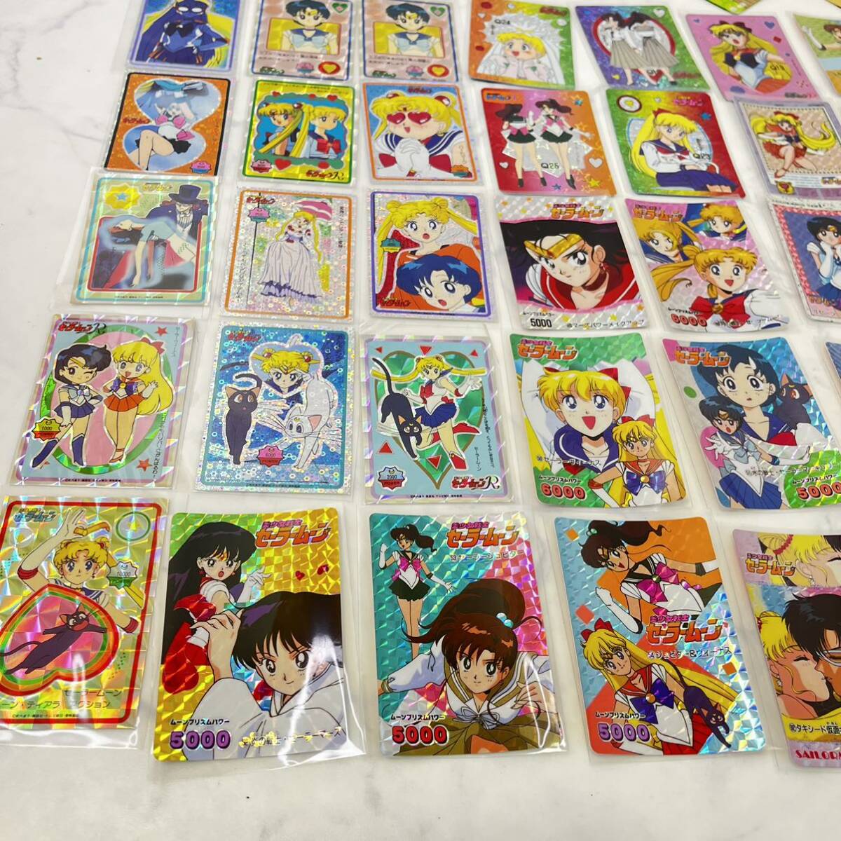 セーラームーン カードダス 150枚 まとめ売り 1円〜 キラ 34枚 ノーマル 150枚 美少女戦士セーラームーン カードダス