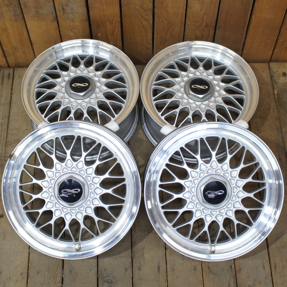 程度良好 MAZDA マツダ アンフィニ RX-7 FC3S 純正 BBS RG 15インチ