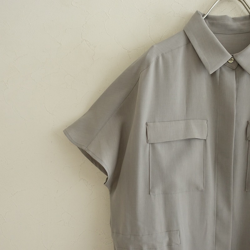美品/2024SS/定価1.3万】ソージュ SOEJU *ロングシャツワンピース*M