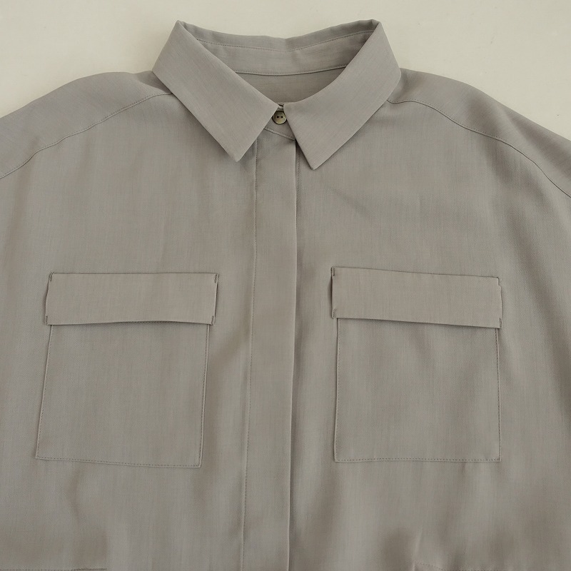 美品/2024SS/定価1.3万】ソージュ SOEJU *ロングシャツワンピース*M
