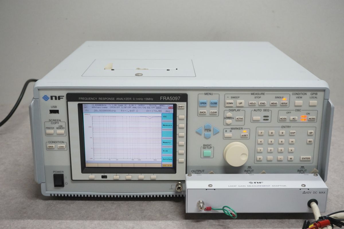 SK H4109414 NF エヌエフ回路設計 FRA5097 FREQUENCY RESPONSE ANALYZER 0.1mHz ...