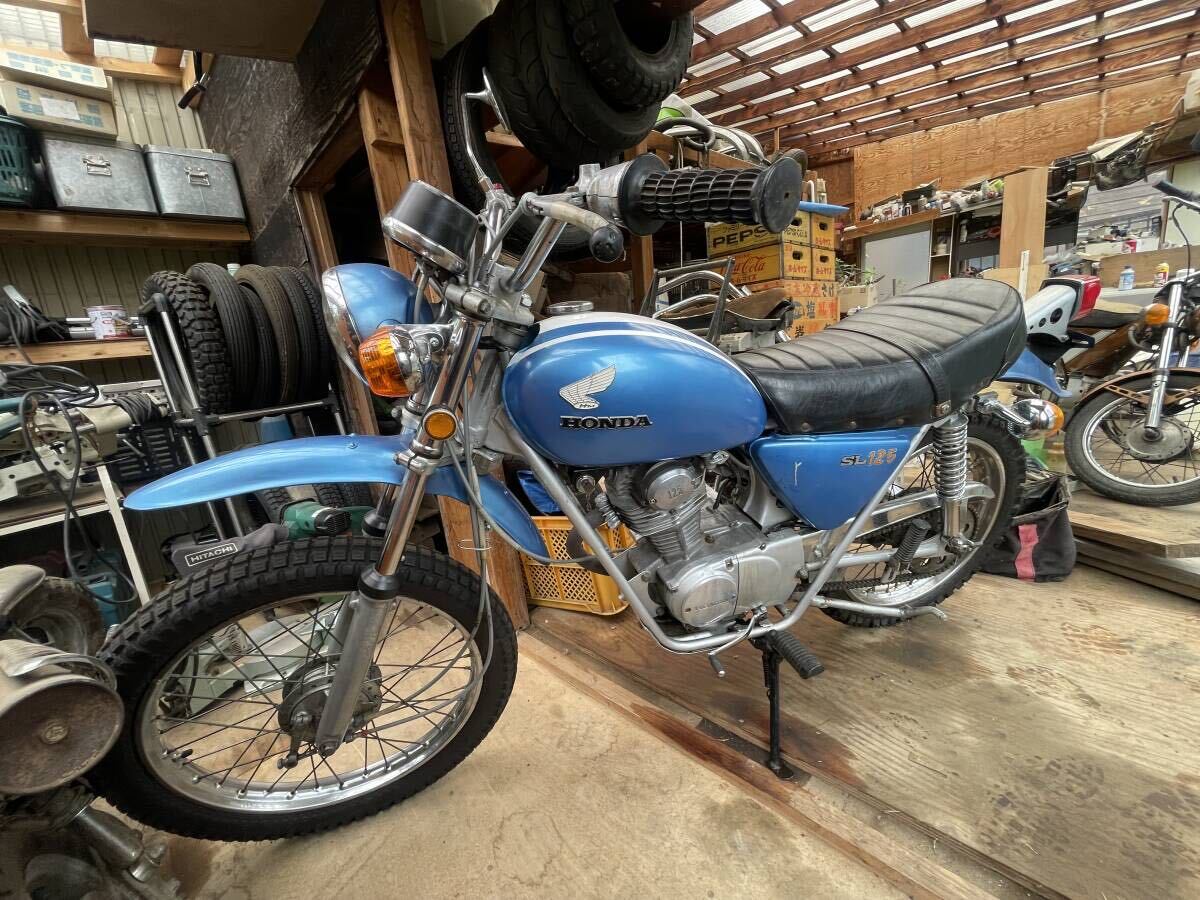 山形発　HONDA ＳL125 実働　乗れます。販売証明書お出しします。_1