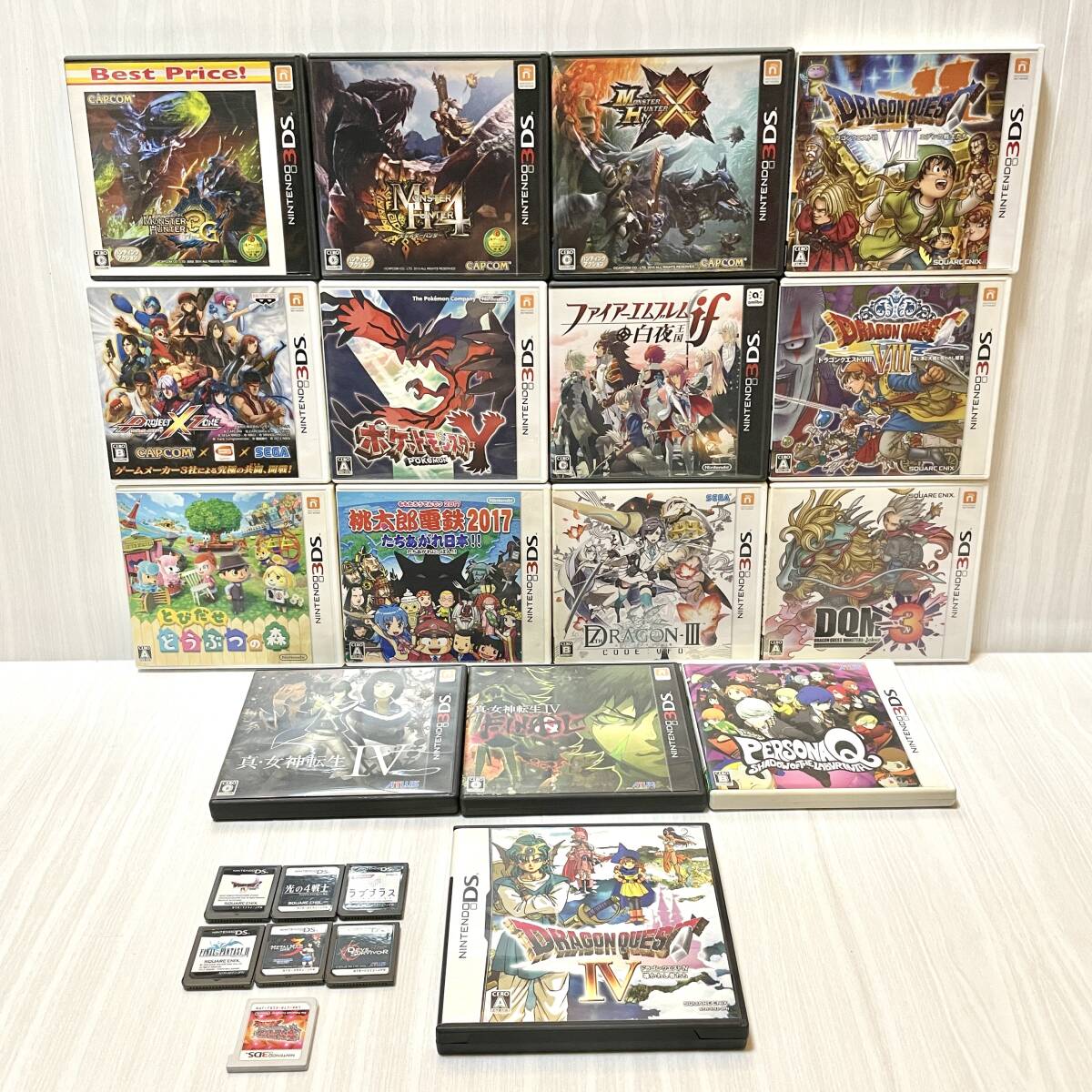 ソフトまとめ売り/動作未確認】3DS16本・DS7本 モンハン/真・女神転生