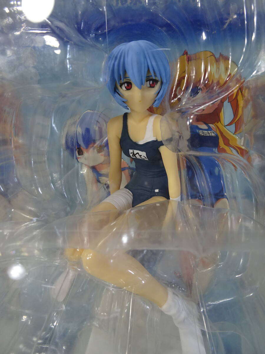 新世紀エヴァンゲリオン　EXスクール水着フィギュア　綾波レイ　式波・アスカ・ラングレー　SEGA　アミューズ景品　非売品　2004　現状中古_2
