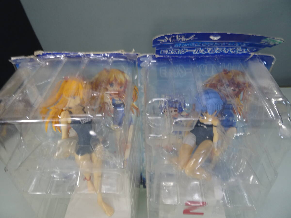 新世紀エヴァンゲリオン　EXスクール水着フィギュア　綾波レイ　式波・アスカ・ラングレー　SEGA　アミューズ景品　非売品　2004　現状中古_4