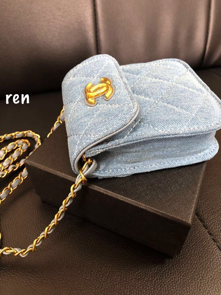 新品 シャネル ノベルティ CHANEL デニム ショルダーバッグ ミニバッグ