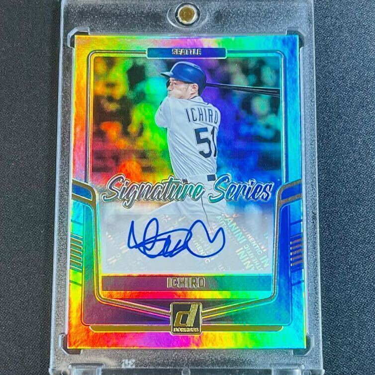 最新 2024 PANINI DONRUSS イチロー 直筆サインカード レインボーホロ