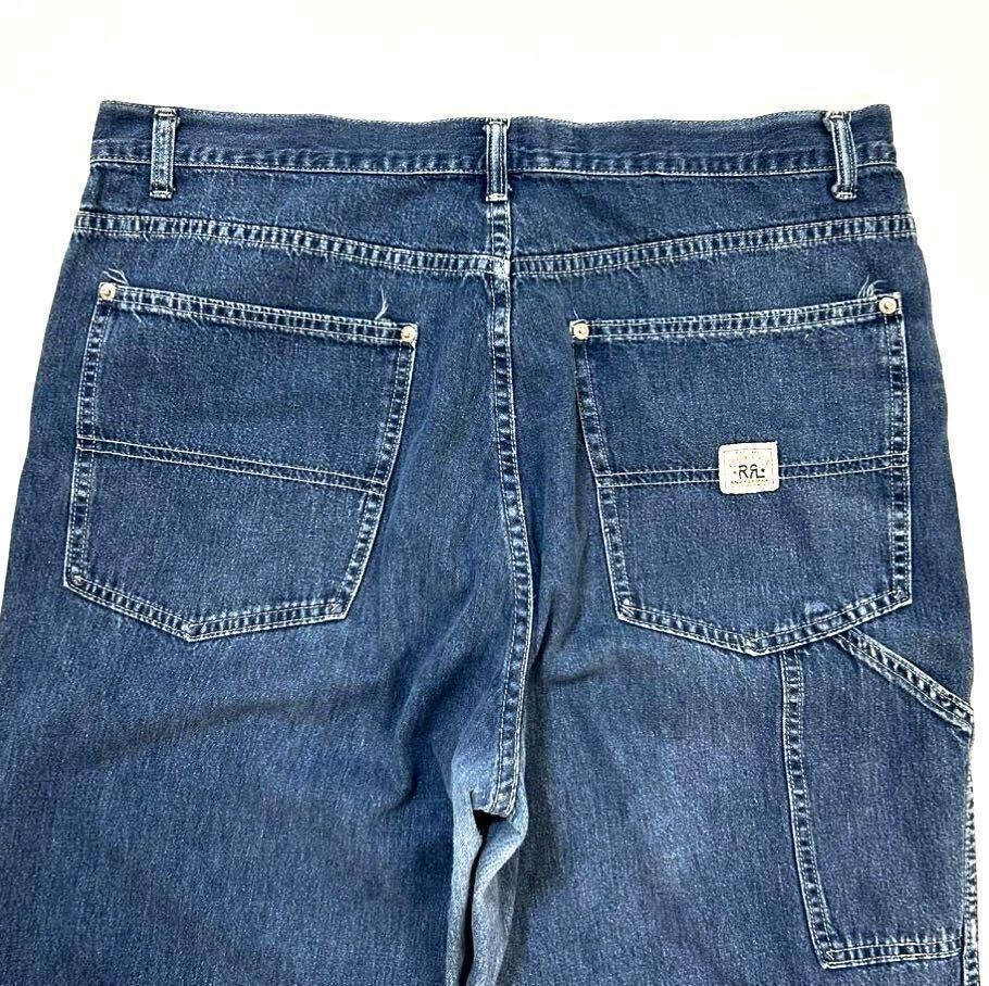 90s RRL USA製 三ツ星タグ デニム ペインターパンツ W35 L32