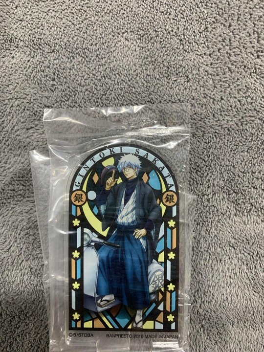 GK-069）銀魂【坂田銀時】一番カフェアクスタ＆缶バッジセット・坂田銀