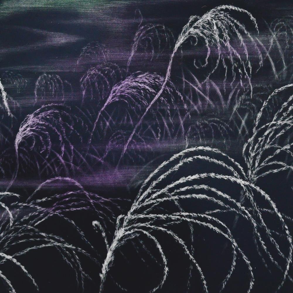真作】【WISH】藤本能道「すすき尾長」銅版画 5号 直筆サイン 〇人間