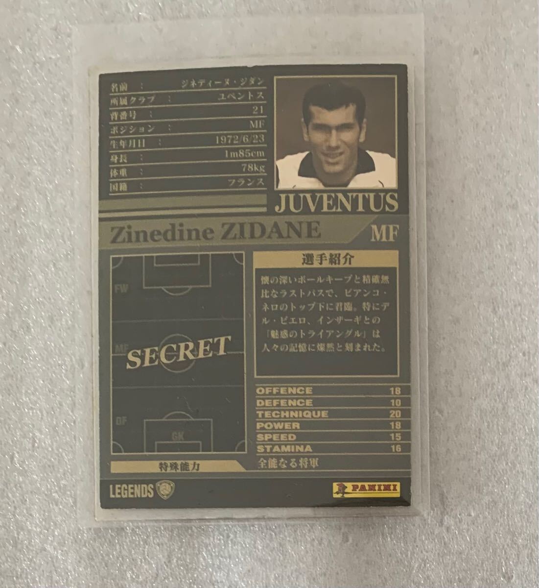 鬼レア Panini WCCF 2002-2003 LE ジネディーヌ・ジダン Zinedine