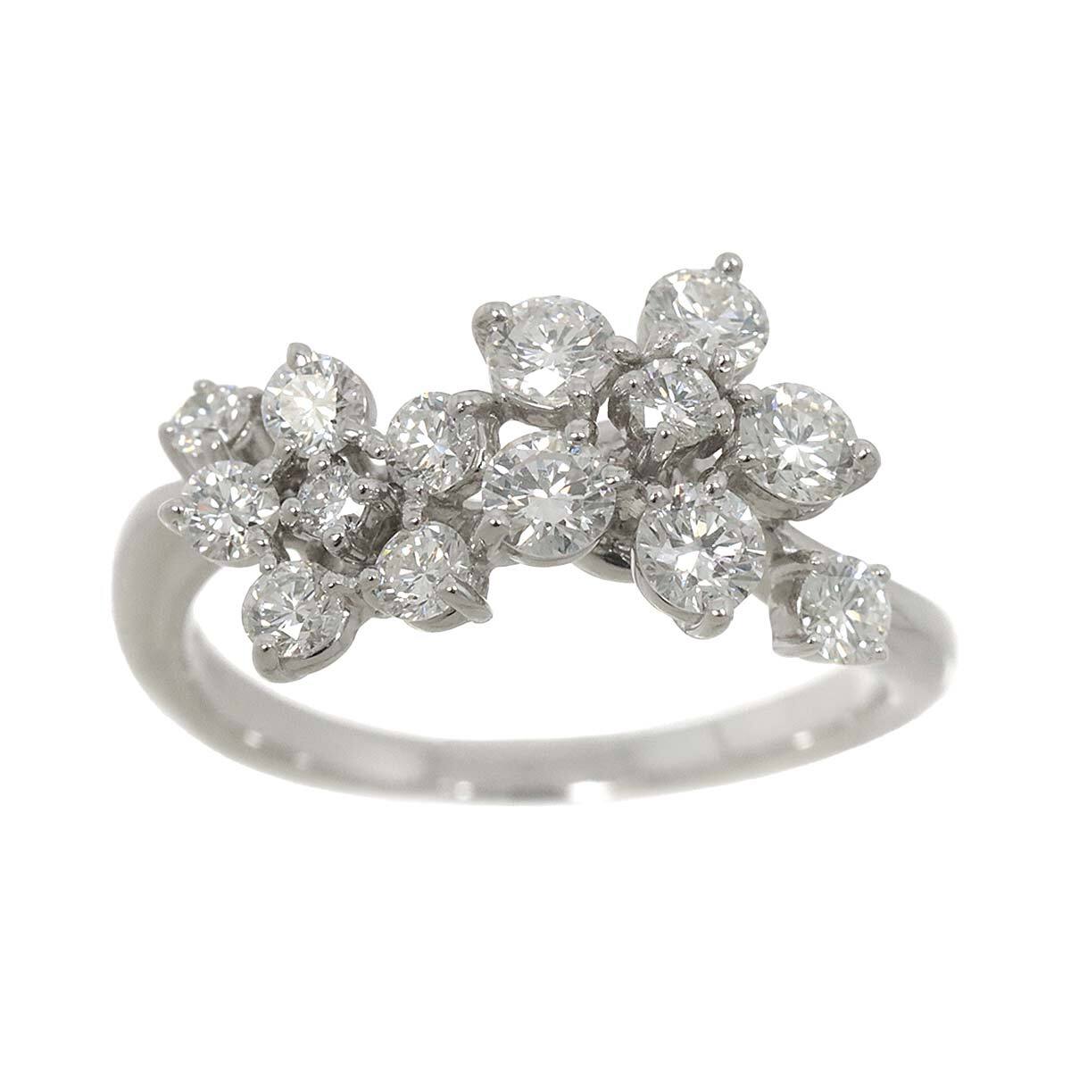 タサキ TASAKI 11号 リング ダイヤ 0.83ct K18 WG ホワイトゴールド 