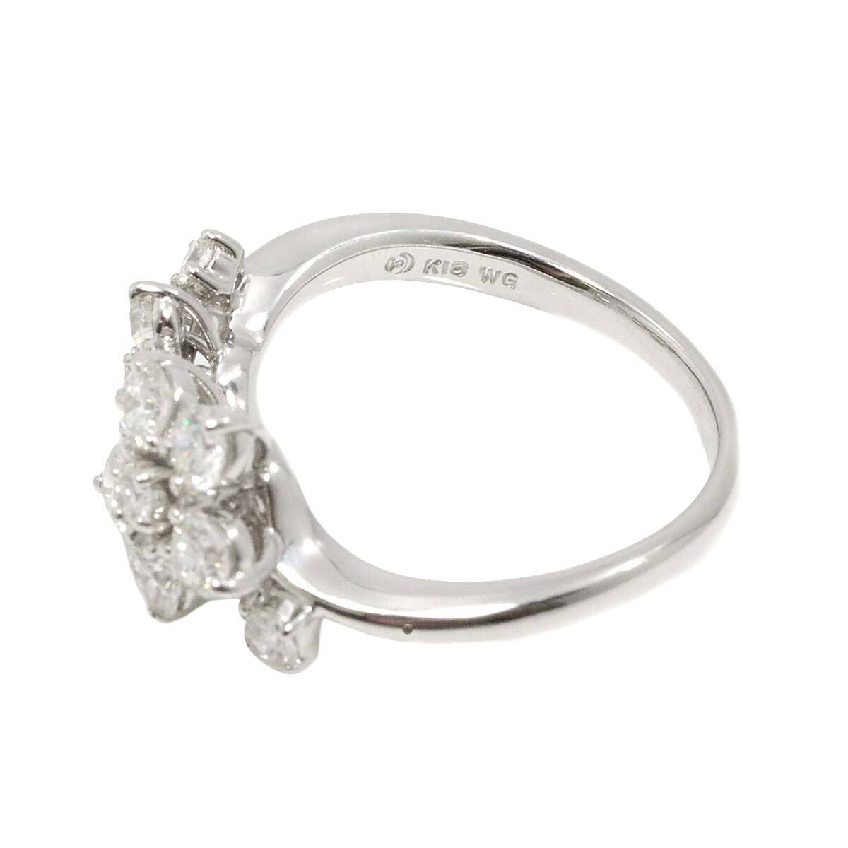 タサキ TASAKI 11号 リング ダイヤ 0.83ct K18 WG ホワイトゴールド 