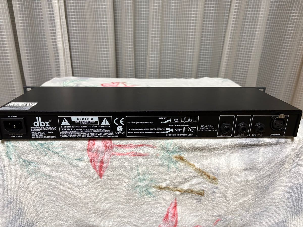 dbx 286A マイクプリアンプ 動作品 dbx マイクプリアンプ ディービーエックス_3