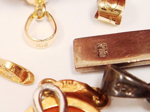 超大量!!ペンダントトップ・チャーム560点・1580g以上セット☆K18×4/10K/210/SV・純銀等刻印多数★天然石系・カラーストーン・七宝系等_9