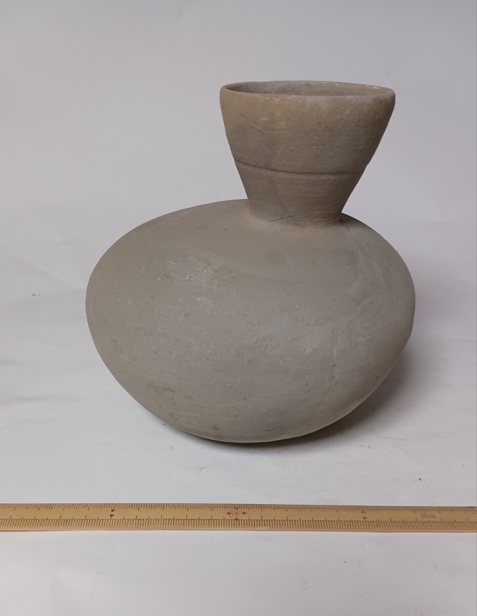 須恵器平瓶 須恵器 平瓶 出土品 古墳時代 明器 酒器 6世紀 土器 古代