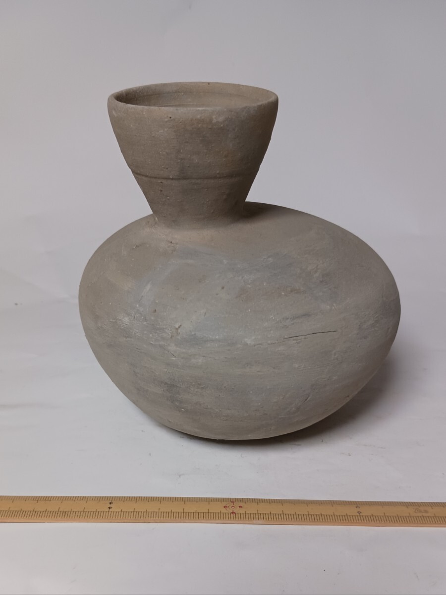 須恵器平瓶 須恵器 平瓶 出土品 古墳時代 明器 酒器 6世紀 土器 古代
