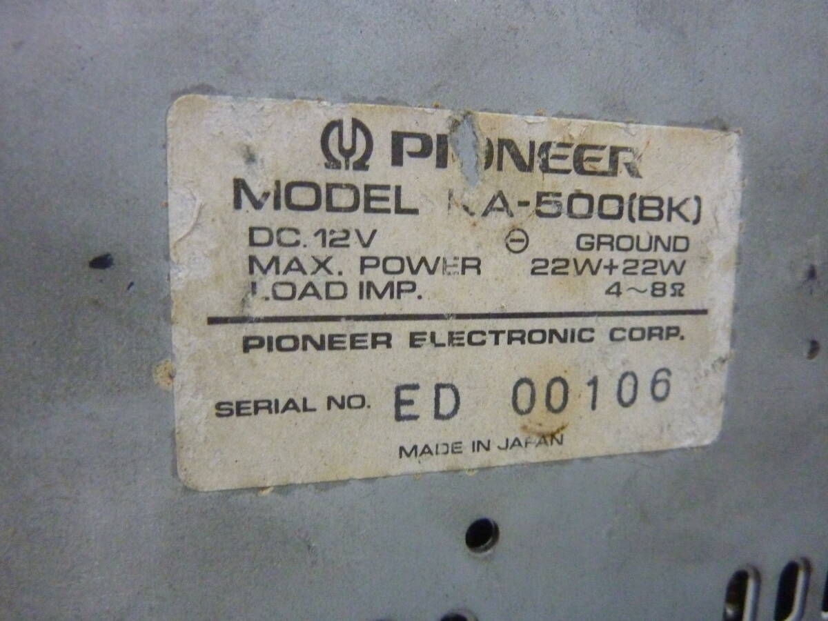 PIONEER KA-500 パイオニアカセットデッキ 通電済 KA-500 PIONEER