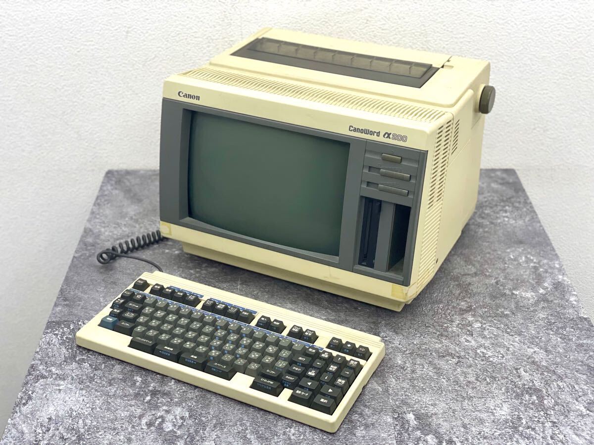 動作品□Canon キャノン CANOWORD α200 キャノワード ワープロ