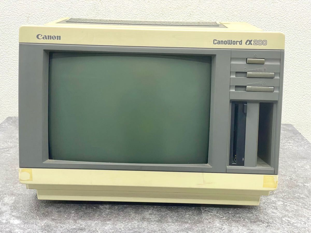 動作品□Canon キャノン CANOWORD α200 キャノワード ワープロ